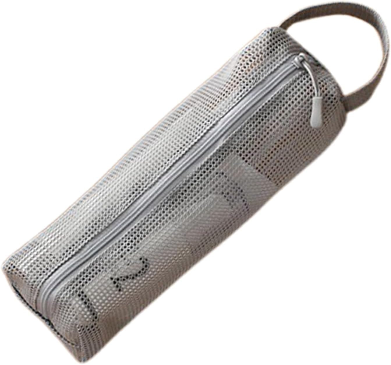 GÃ©nÃ©rique Travel Toiletry Bag, Portable Toothbrush Pouch, 9.06x2.56x2.17 inches Multi-Functional Toiletry Organizer, Compact Design, Mesh Hygiene Kit for Vacation, Gym, Hospital and Aiplane, Grey, Se