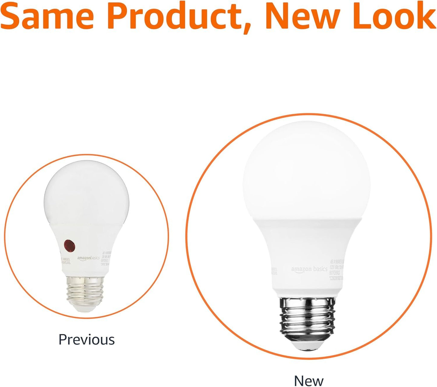 Amazon Basics A19 Dusk to Dawn Sensor LED Outdoor Light Bulb, 60W Equivalent, Energy-Efficient 9W, Daylight 2700K, E26 Base, 10,000 Hours, 2 Count (Pack of 1)