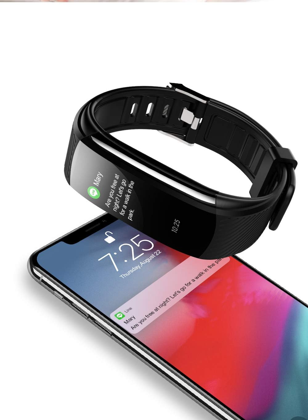 LP Fusion Tech Profit C6S Smart Band Fitness Tracker (Blue)