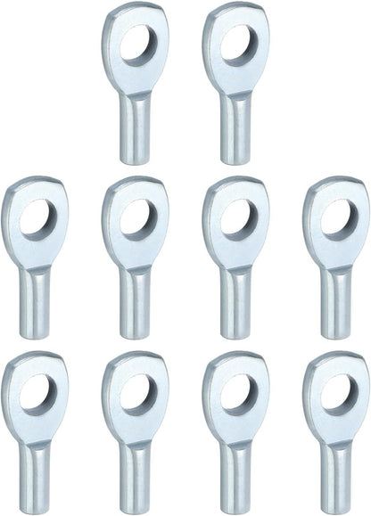 PATIKIL Cable Ball Stopper, 10pcs Gym Machine Accessories for 6mm Cable Fitness Equipment Wire Rope Port Joint Replacement Parts for Home Gym Machine,Silver