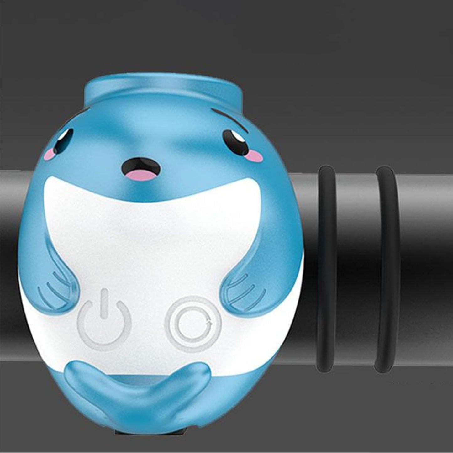 Cycling Lights with Horn, Cute Whale 110 Decibel Horn LED Bike Lamp, 2.63x2.28in High Brightness Flashlight, Night Riding Safety Tool, Cycling Accessories for Commuting
