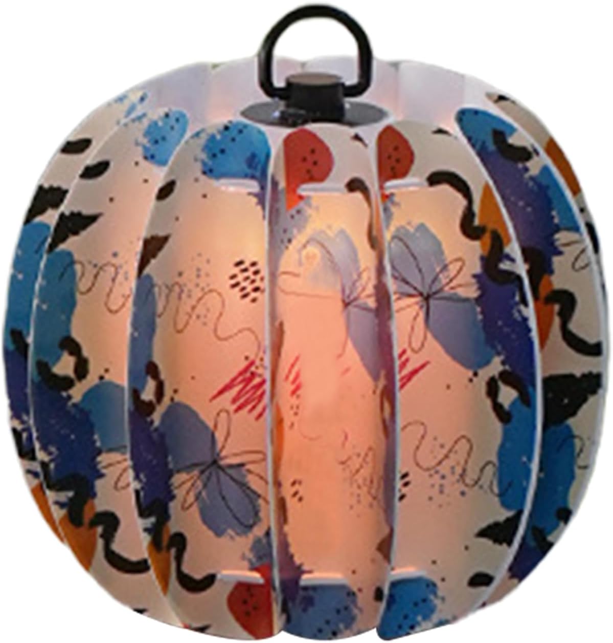 Mimoqk Jigsaw Puzzle Lampshade, Ceiling Pendant Light Cover, Decorative Waterproof Fixture, Lamp Shade Replacement for Balcony, Camping, Picnic, Outdoor Lighting Decor