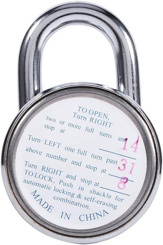 Combination Code Lock Safe Security for Luggage Suitcase Round Dial Number Padlock Zinc Alloy