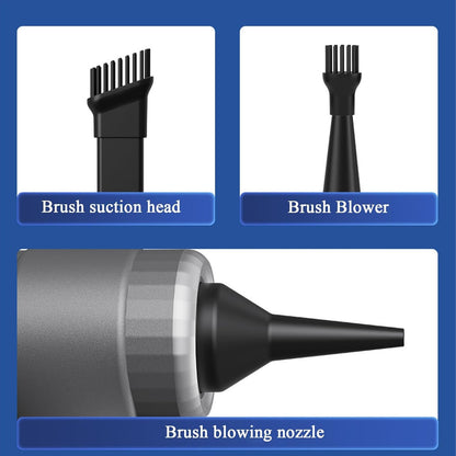 Car Vacuum Cleaner, Wireless Air Duster, Lightweight Handheld Cleaning Tool, 9000Pa Powerful Suction, Ideal for Furniture, Workshops, Home, Car Detailing, Mattresses, Hair Removal