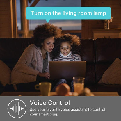 Kasa Smart Plug Mini by TP-Link (HS103P4) - Smart Home WiFi Outlet Works with Alexa, Echo and Google Home, No Hub Required, Remote Control, 2.4GHz WiFi Required, 15 Amp, UL Certified, 4-Pack, White