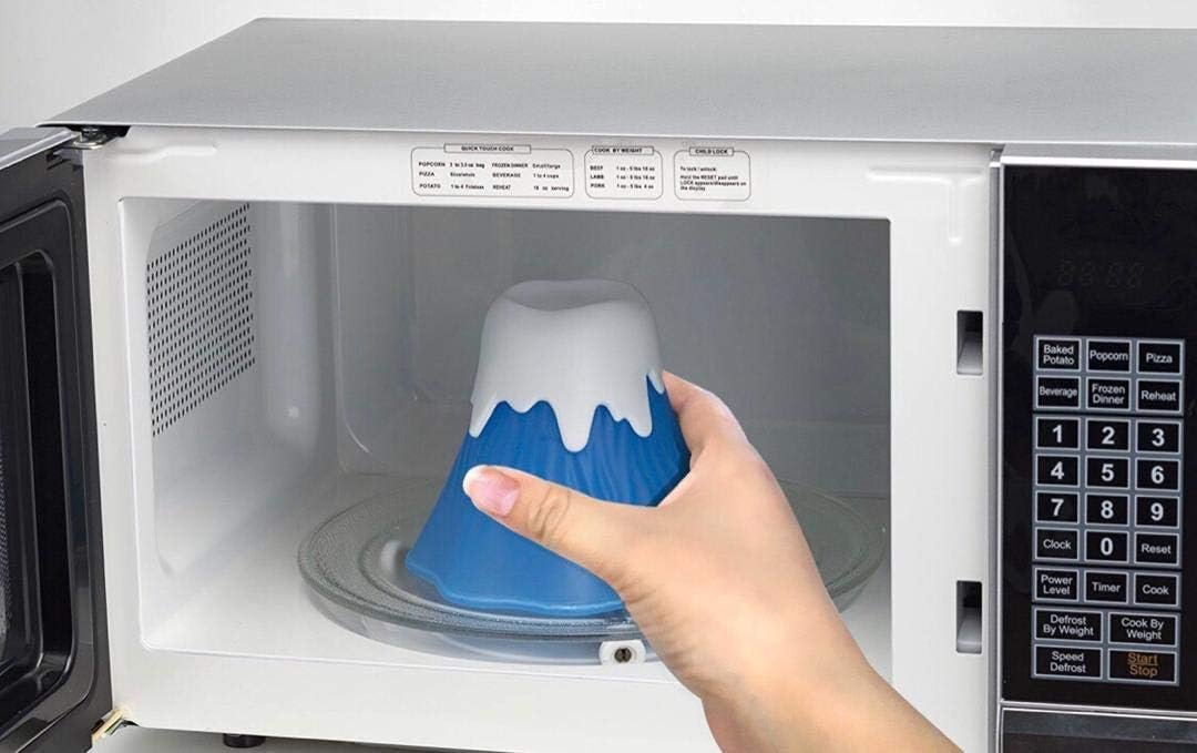 GB Quality Volcano Microwave Oven Cleaner Kitchen Gadget Water and Vinegar Cleaning Erupting High Temperature Steamer Easy Use Eco Cleans For Home Office