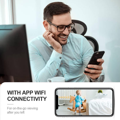 AOBOCAM Smallest Security Camera 4K HD Indoor WiFi Hidden Clear Live Video Battery Powered Long Standby Time Cam Compact Tiny Wireless Surveillance Cameras with Phone App Easy Setup for Home (Q18)