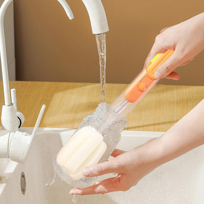 Cup Lid Cleaning Brush, Water Bottle Scrubber, 12,6 x 2,36 in Multifunctional Kitchen Tool, Groove Cleaner, Essential Washing Brush for Tumbler, Bottle, Cups