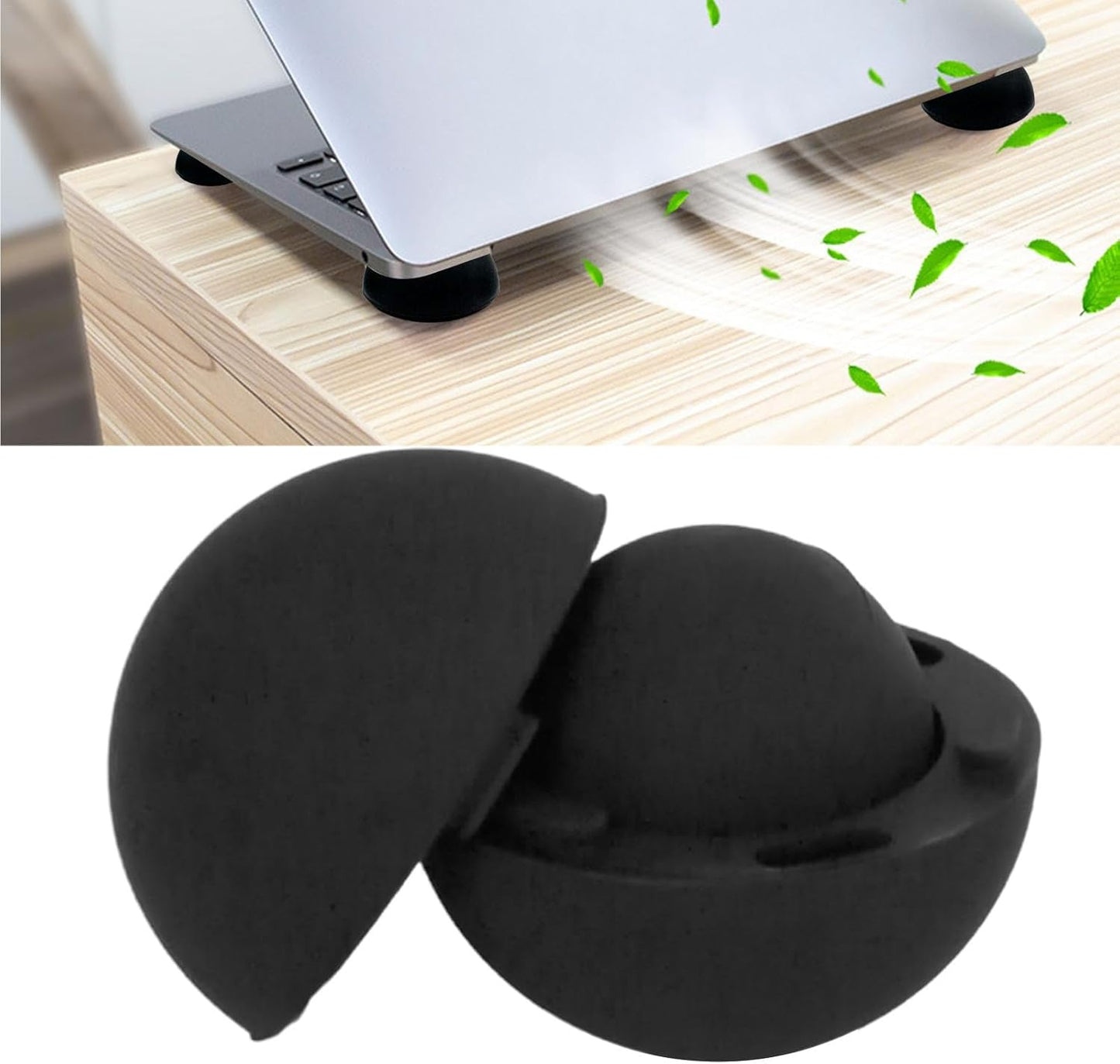 Laptop Cooling Silicone Pad, Silicone Hemisphere Cooling Pad Small, Hemisphere Riser, Stable Non Slip Multifunctional Cooling Stand for Laptops