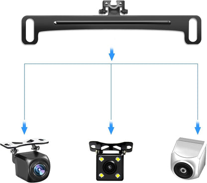 Pixelman Universal Car Rear View Camera License Plate Bracket,Dash Cam Mirror Camera Kit Accessories Rearview Camera Mount, Only Installation Holder for Backup Camera Reverse Camera