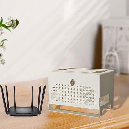 YWJLQH Sleek Cable Management Box for Tidy Workspace Organization, White