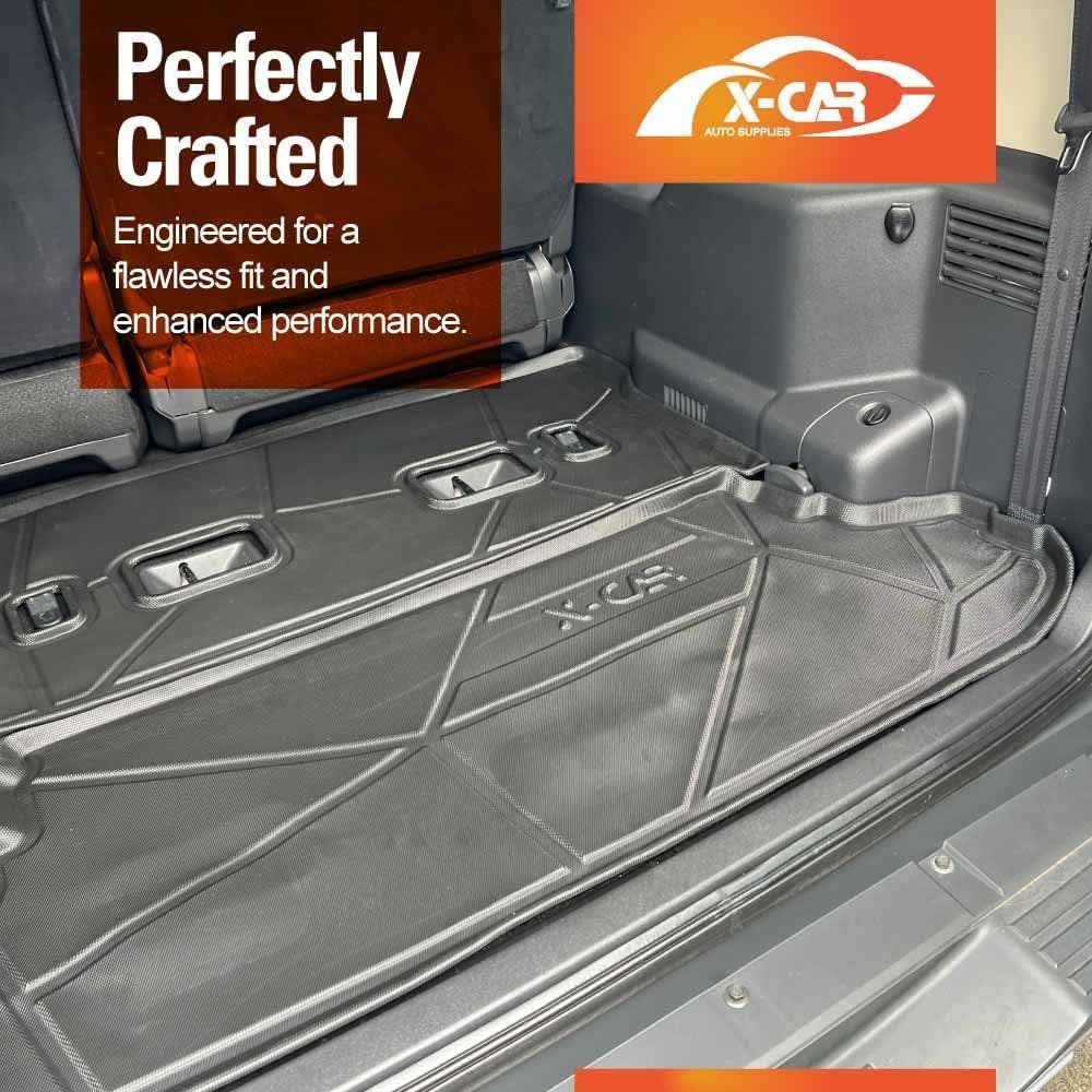 X-CAR 2 PCs Version Boot Liner for Mitsubishi Pajero 2006-2022 Heavy Duty Cargo Trunk Mat Luggage Tray Interior Accessories