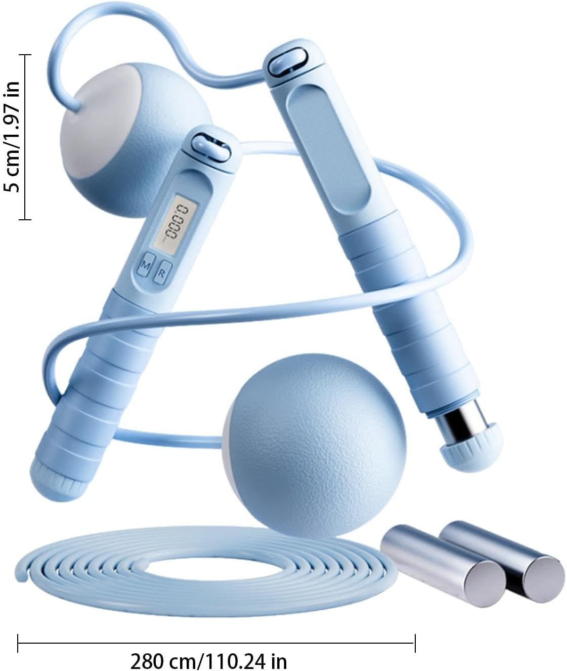 Cordless Skipping Device | Adjustable Jump Equipment | Weighted Jump Trainer | Workout Counter Equipment | Boxing Training Accessory | Space-Saving Fitness Gear for Full Workout Experience Anywhere