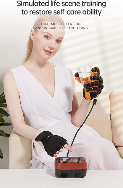 XGXHIN Guanti Robot di Riabilitazione Hemiplegia, Finger e Hand Funzione Recupera Attrezzatura di Allenamento, Tempo e Intensità Regolabili