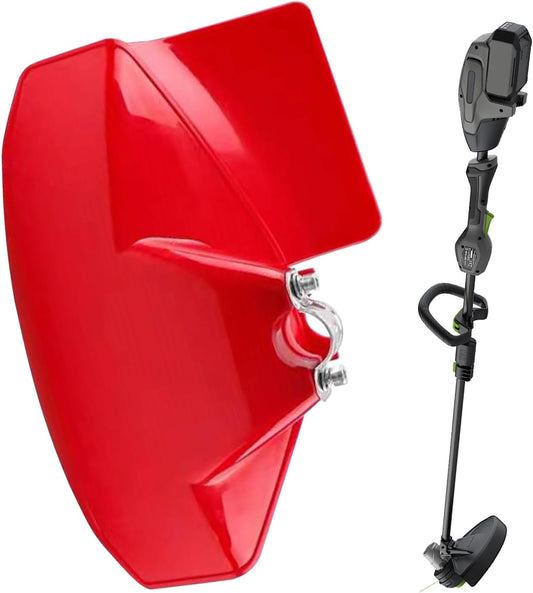 Weeder Protective Cover, Lawn Mower Guard Board Shield, Rugged Construction Safety Tool, Perfect for Trimmers, Lawnmowers, and Irrigation Equipment in Yard Maintenance, 280 g Red