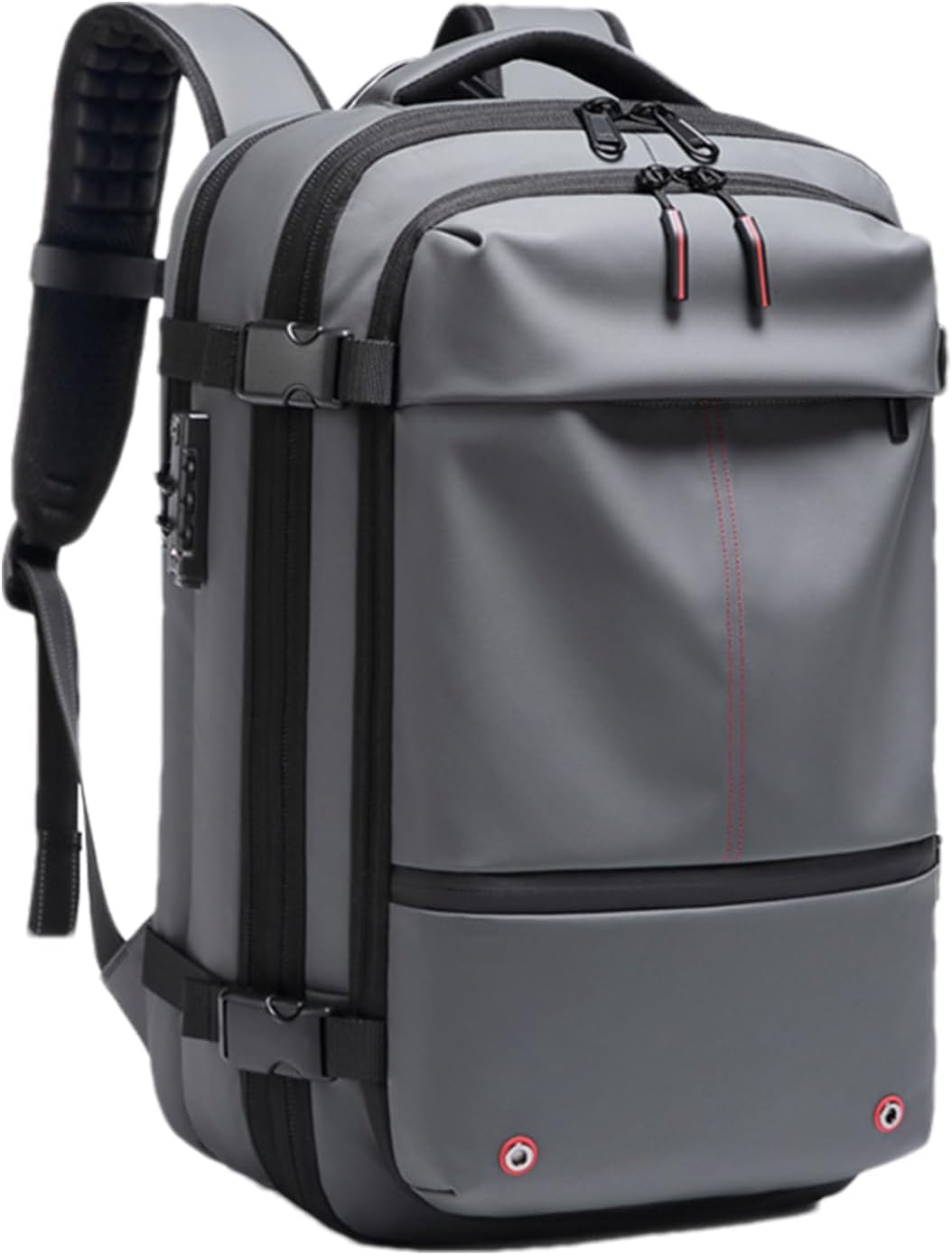 Vacuum Backpack – Anti-Theft Travel Bag | Waterproof Luggage Pack With Password Lock, Expandable 60L Volume, Air Compression Organizer, Dry Wet Divider, Outdoor Gear For Hiking & Business Trips