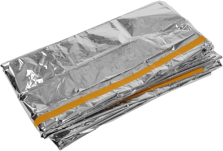 Emergency Blanket, PET Aluminum Emergency Shelter Foldable Reflective Tent for Camping Hiking Emergency