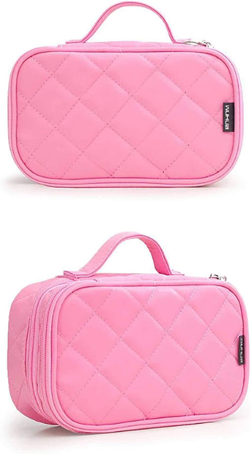 Make-up Bag for Cosmos Make-Up Case Make-Up Organiser for Travelling Dividers W204, pink