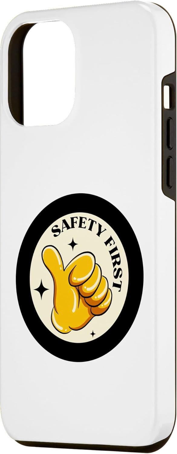 Custodia per iPhone 14 Pro Max Safety First| Idee regalo divertenti per la Giornata mondiale della sicurezza
