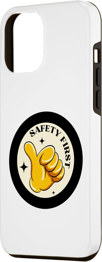 Custodia per iPhone 14 Pro Max Safety First| Idee regalo divertenti per la Giornata mondiale della sicurezza