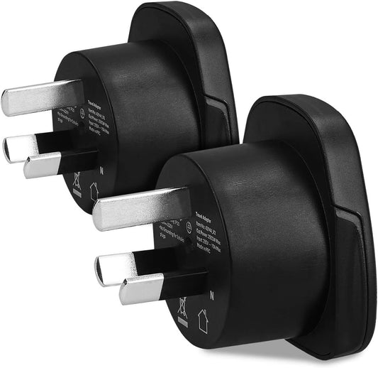kwmobile 2 x Travel Adapter Type I - Travel Travel Travel Adapter Australia China New Zealand for Shaver Charger and More