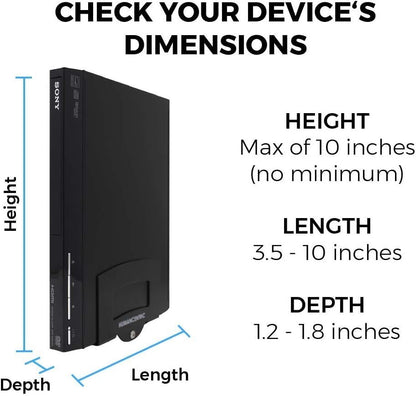 HumanCentric Adjustable Small Device Wall Mount DVD Players, Cable Boxes, Streaming Media Devices Small