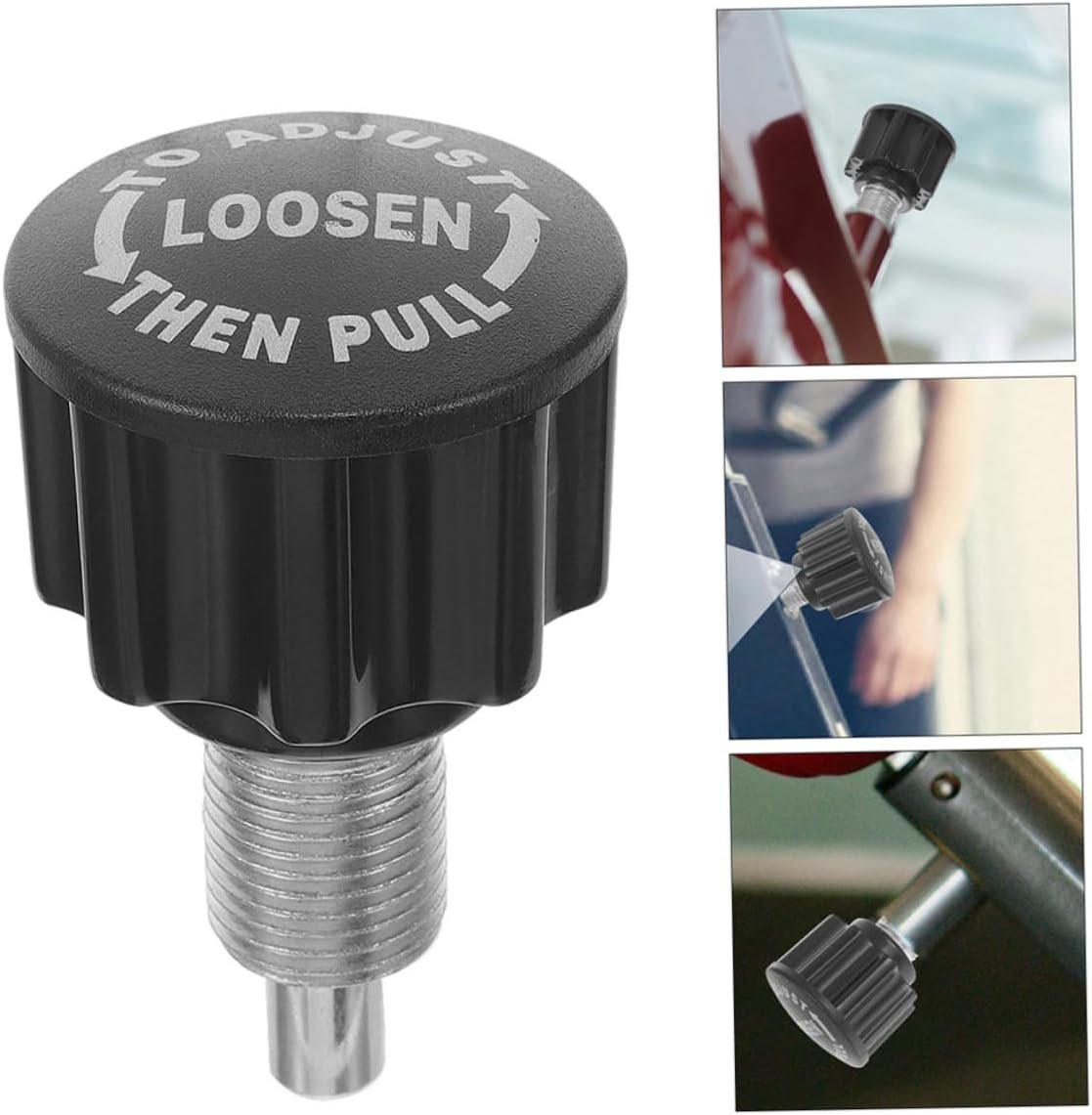 BRIGHTFUFU 2pcs Adjustable Pull Pin Spring Knob for Exercise Bike Replacement Parts Fitness Equipment Accessory for Weight Bench Home Gym