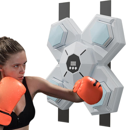 Boxing Music Machine, Wall Mounted Trainer, Portable Workout Equipment, Rhythm Training Function, Indoor Fitness Gear, Compact Size, for Home Gym Boxing Practice