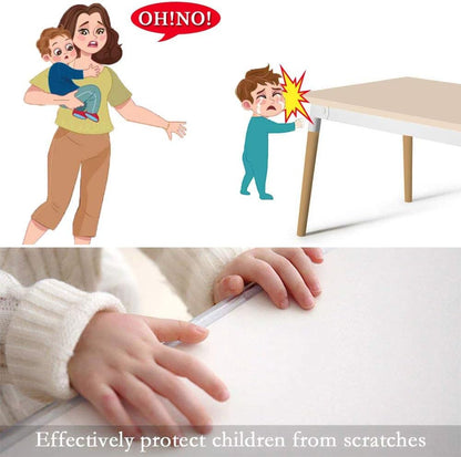 Edge Protector 100% Silicone, 6ft Baby Proofing Corners Clear Guards, Pre-Tape Adhesive Soft for Kids Safety, Child Table Cabinets Furniture Bumper (0.6x0.6in(Width))
