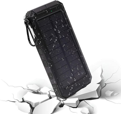 Portable Solar Charger | Portable Charger for Phones,20000mAh Phone Fast Charging Device with Flashlight for Camping Home Travel