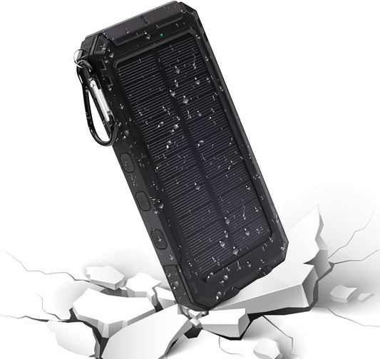 Portable Solar Charger | Portable Charger for Phones,20000mAh Phone Fast Charging Device with Flashlight for Camping Home Travel