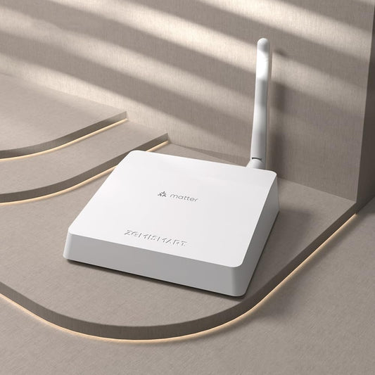 Matter Smart Home Hub M6, Zigbee 3.0 Gateway with Antenna for Home Automation