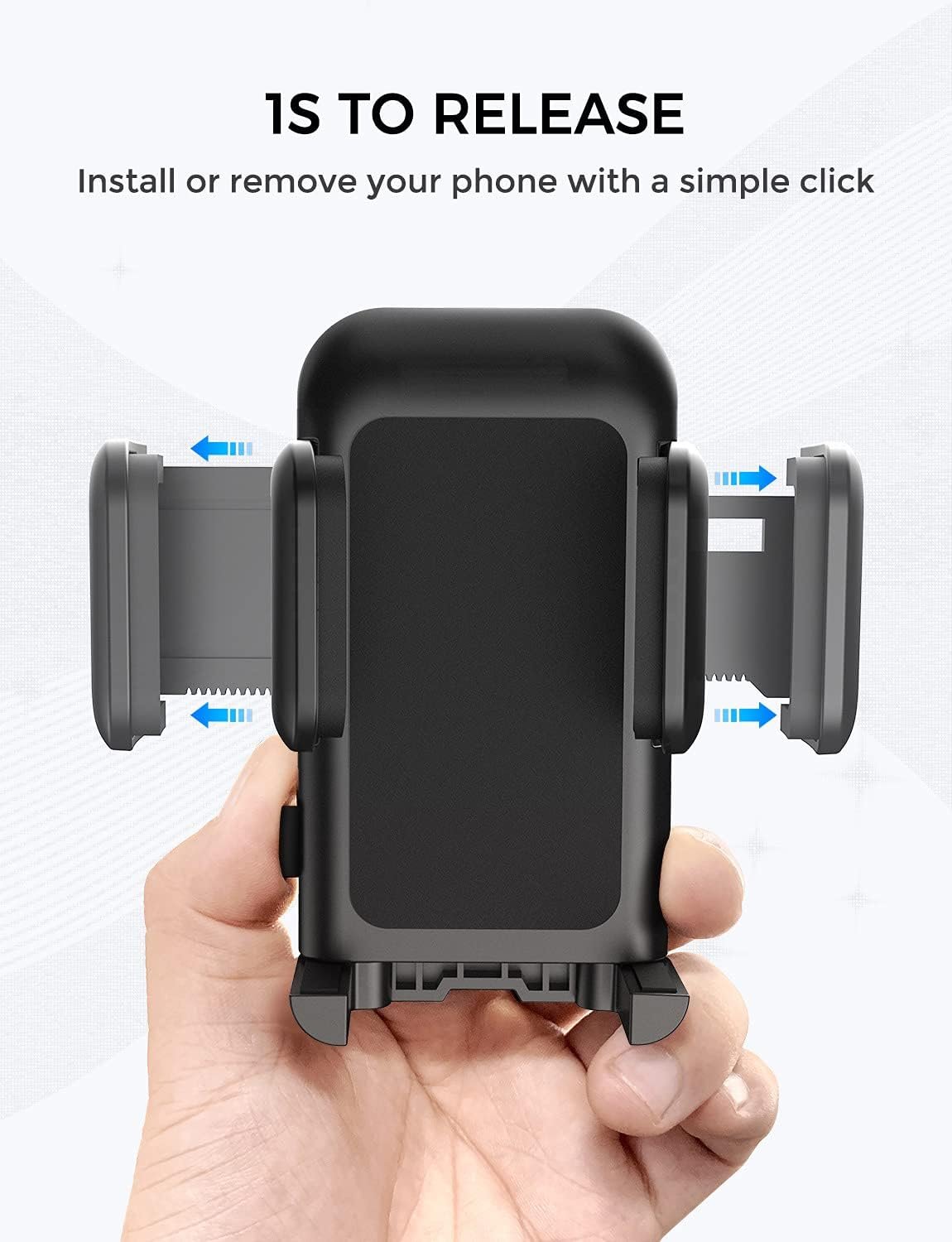 VSSMSSA CD Slot Phone Holder for Car, 360° Rotation CD Slot Car Phone Mount, Easy One Touch CD Slot Cell Phone Holder Compatible with iPhone, Samsung, LG, Moto, Huawei, Nokia, and Other Smartphone