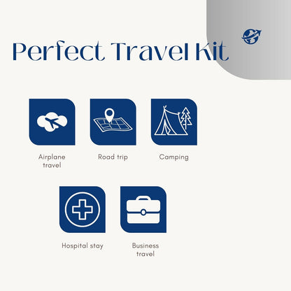 Travel Toiletries Set for Men - Essential Travel Toiletries Kit - Mini Toiletries Airport Approved Liquids