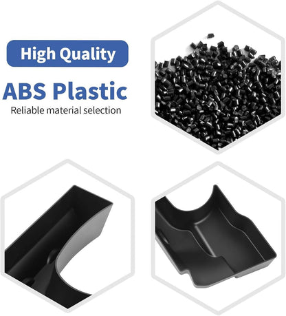 RT-TCZ for Wrangler JK Rear Trunk Storage Box, Trunk Side Tray Organizer for Jeep Wrangler JK JKU 4 Door 2011-2017 Black Interior Storage Accessories 2pcs