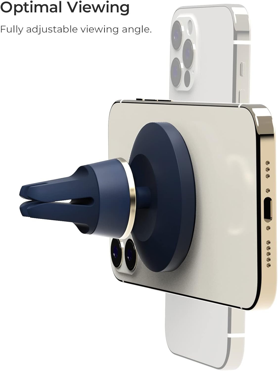 iOttie Velox Magnetic Car Mount Air Vent Phone Holder - Compatible With MagSafe iPhones Including 12, 13, 14, Pro, Pro Max, Mini, and Plus Models
