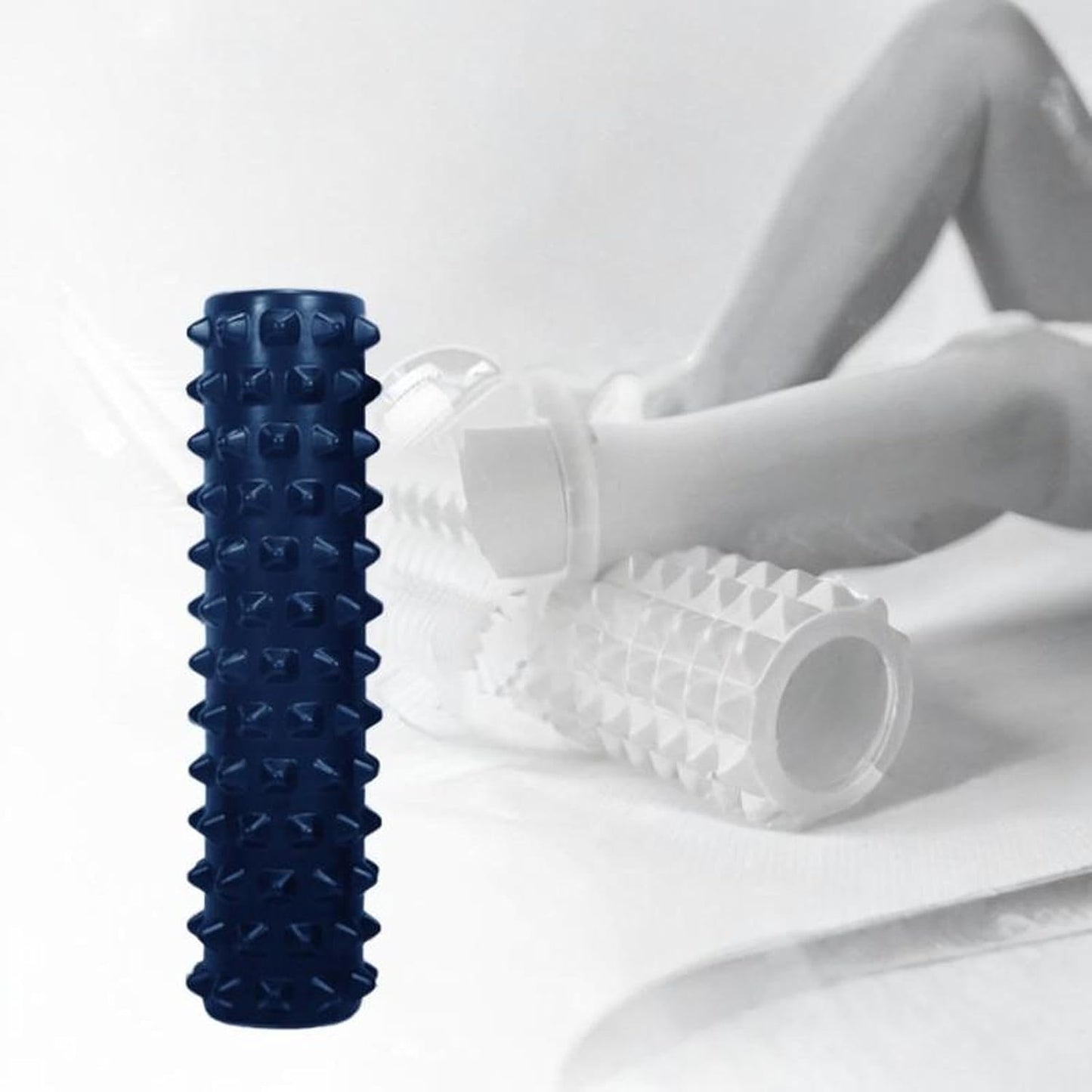 Milageto Rullo in Schiuma per Fitness attrezzo per allungamento e Recupero, Blu