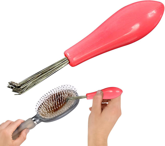 Hair Brush Cleaner, Small Cleaning Tool, Dust Wire Rake Remover, 3.54x0.67 inches, Ergonomic Handle Design, Ideal for Haircut Maintenance, Styling Lint, Dirt Removal