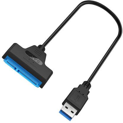 Tunghey SATA to USB 3.0 Adapter Cable for 2.5 inch Hard Drive HDD/SSD Data Transfer, External Hard Drive Converter Support UASP (USB3.0)
