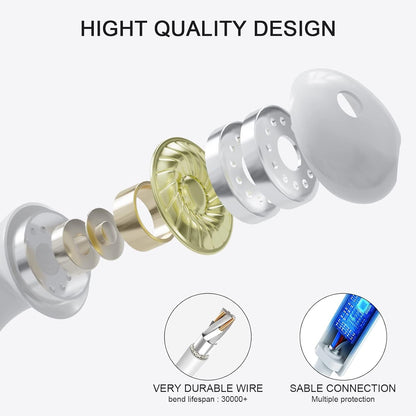 Apple Earbuds Lightning Headphones for iPhone, iPhone Earphones Wired with Lightning Connector【Apple MFi Certified】 for iPhone 14/13/12/11/XR/XS/X/8 (Built-in Microphone & Volume Control)