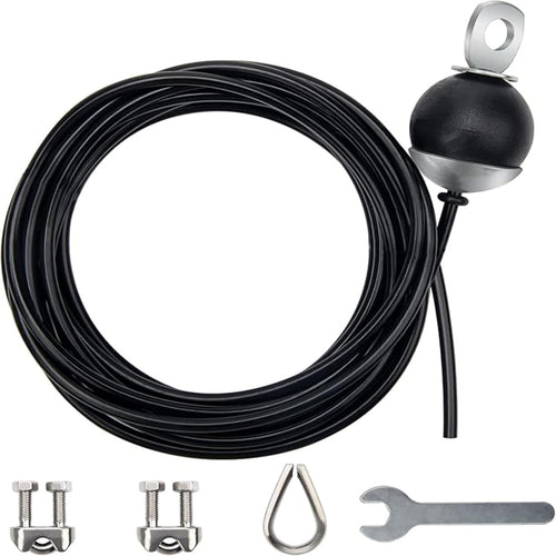 Fitness Pulley Cable 196 in, Adjustable Home Gym Cable Replacement, Heavy Duty Pulley Fitness Cable System, Steel Wire Rope for Cable Machine Accessories, Gym Equipment Fitness Exercise Attachment