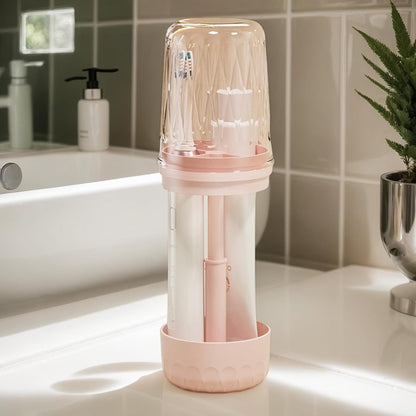Travel Toothbrush Holder - Portable Toothbrush Travel Case | Lightweight Waterproof Compact Toiletry Organizer for Vacations, Hotel Trips, Camping, Gym, Clean Bathroom Storage & Daily Hygiene Use