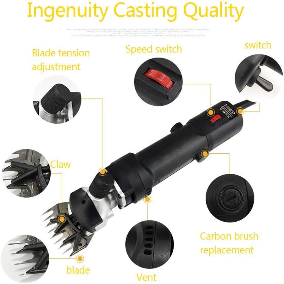 Forbici elettriche potenti per pecore, forbici per lana, attrezzi da giardino, tosatrice per capelli, tuta per tosatura pecore, forbici elettriche per lana per la cura, macchina per tosatura pecore