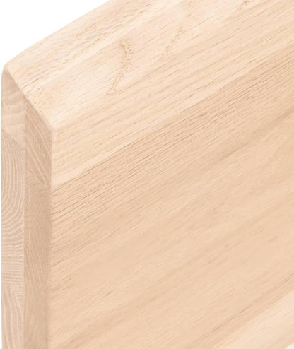 100 x 60 cm Solid Oak Tabletop, Raw Edges, Versatile Dining, Kitchen, Oro Desk Replacement Surface, Perfect for Home Decor and Furniture Upgrade