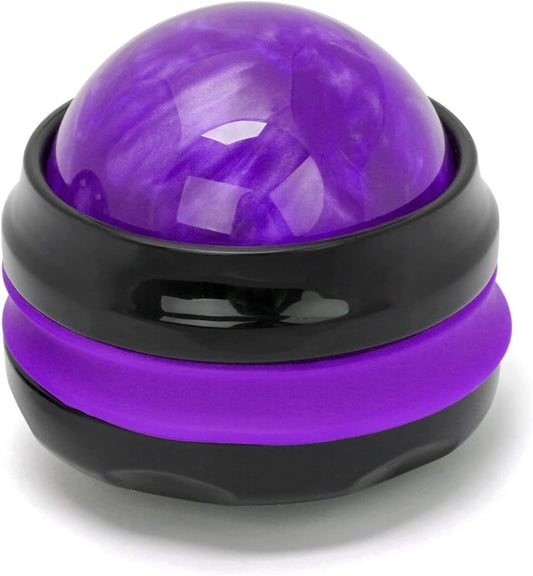 Coolrunner Massage Ball, Manual Roller Massager, Handheld Self Massage Therapy and Relax Full Body Tools for Sore Muscles, Shoulders, Neck, Arms, Legs, Back, Foot, Body(Purple)