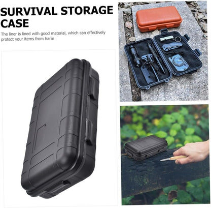 Tofficu Outdoor Survival Box Shockproof Multi Function Storage Case for Camping