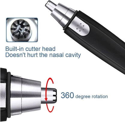 Electric Nose Hair Trimmer, Unisex Nose Hair Cleaning Tool, Black Color Ear & Nose Hair Clipper, Personal Care Tool
