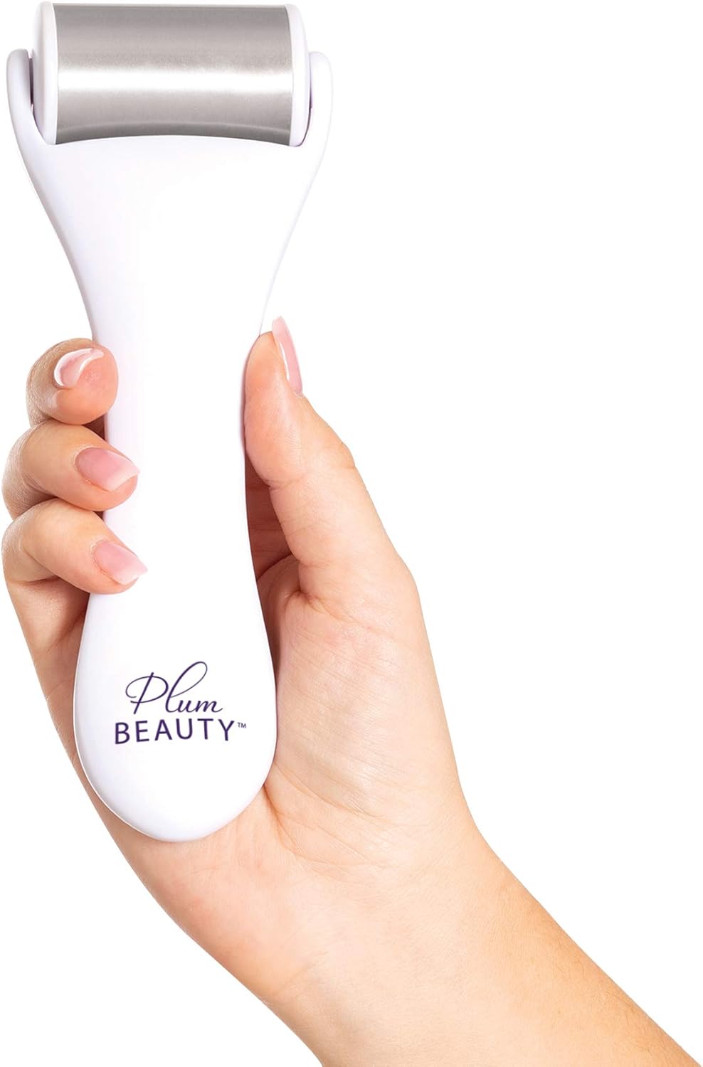 Plum Beauty Cooling Facial Roller, Stainless Steel Barrel Roller, Anti Aging Face Roller, Skincare Tool for Facial Massage, Prevent Wrinkles & Anti Aging for Face & Eyes