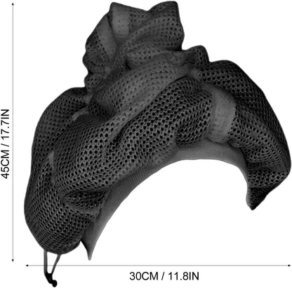 Xeihuul Net Plopping Cap For Curly Hair - Mesh Plopping Hood For Drying Curly Hair, Plopping Hair Hood With Adjustable Drawstring