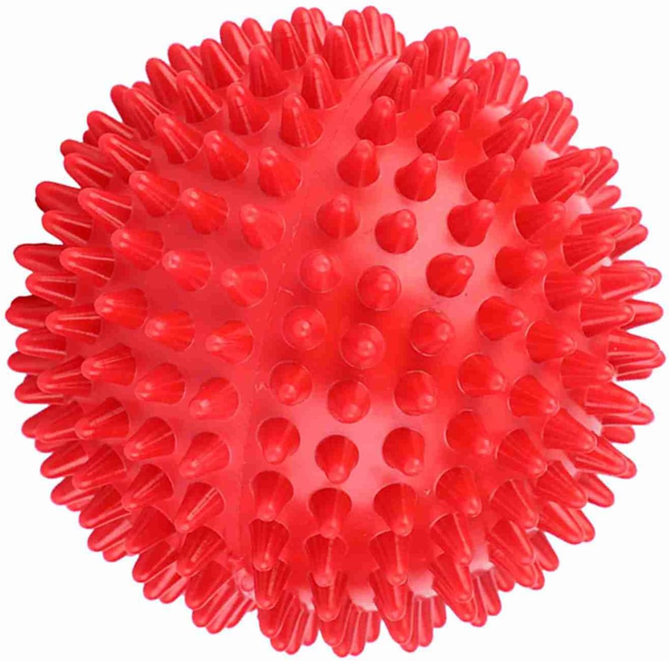 Fictory Red Spiked Massage Ball Muscle Relief Pain Recovery Portable Fitness Tool 3"